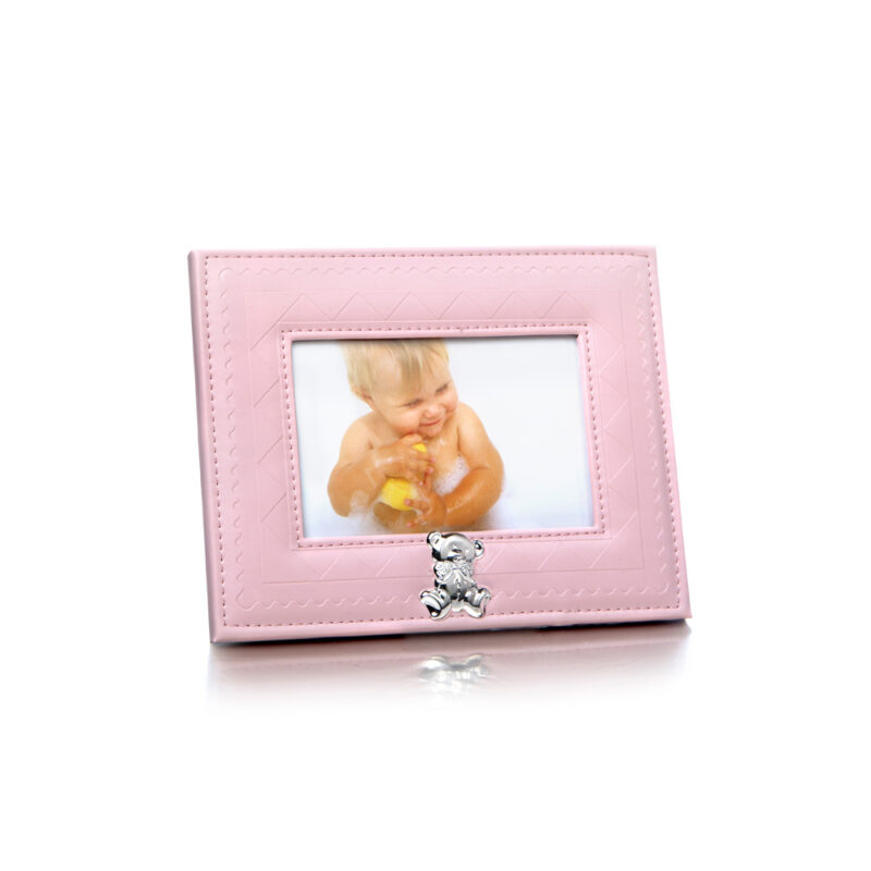 Haugrud  Fotoramme rosa med bamsemotiv