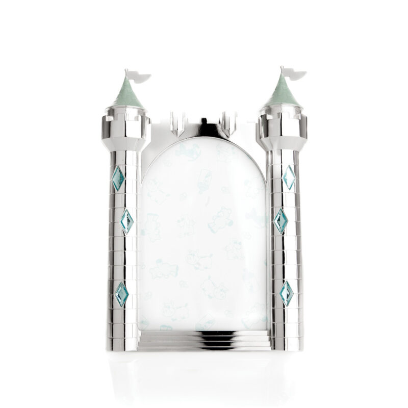 Haugrud Fotoramme Tårn lyseblå i sølvplett