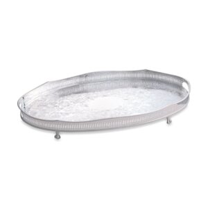 Sølvplett Serveringsbrett m/håndtak oval 50cm